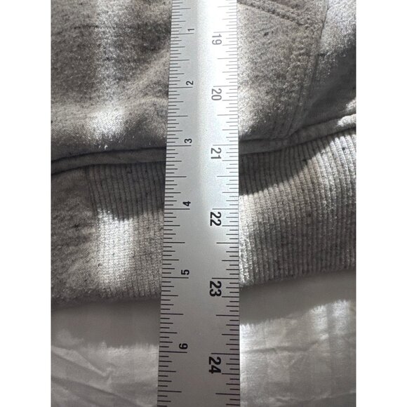 Carhartt Youth M Sherpa Lined Zip Hoodie Gray Relaxed Fit Full Zip Jacket Warm - Picture 7 of 10